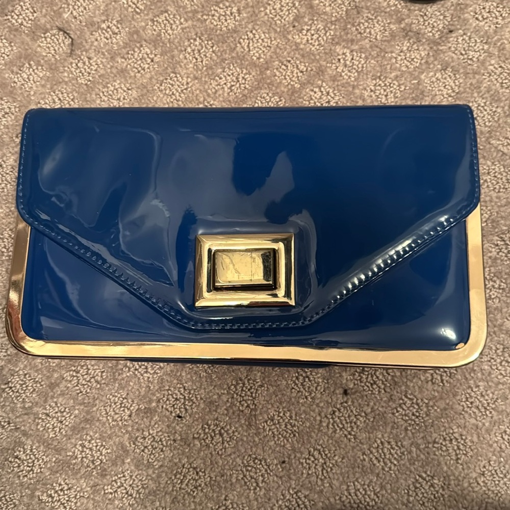 Royal blue clutch